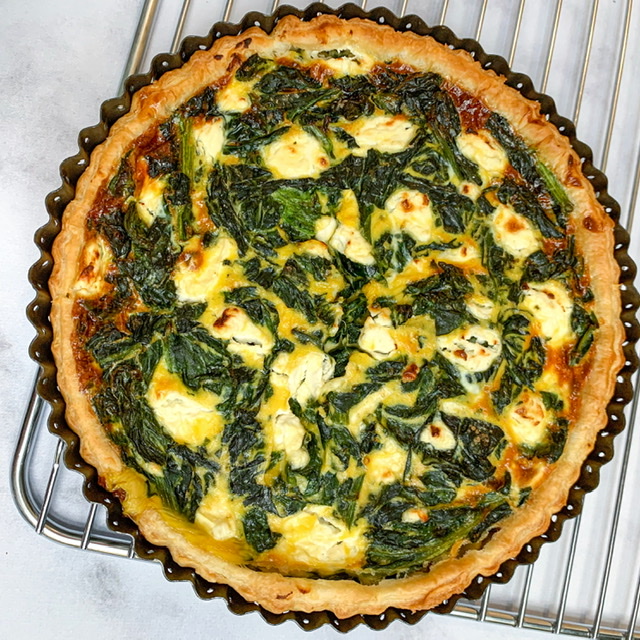 Quiche chèvre frais épinard Le de marie